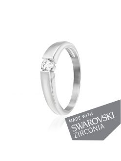 Срібне Кільце SWAROVSKI ZIRCONIA К2С/459