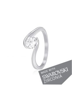 Срібне Кільце SWAROVSKI ZIRCONIA К2С/702