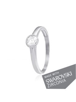 Срібне Кільце SWAROVSKI ZIRCONIA К2С/703