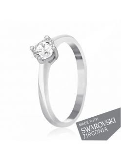 Срібне Кільце SWAROVSKI ZIRCONIA К2С/716