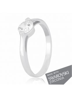 Срібне Кільце SWAROVSKI ZIRCONIA К2С/731