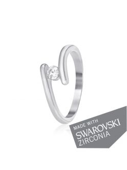 Серебряное Кольцо SWAROVSKI ZIRCONIA К2С/861