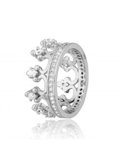 Серебряное кольцо Корона КК2Ф/910