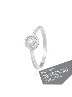 Серебряное Кольцо SWAROVSKI ZIRCONIA КК2С/187