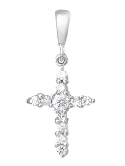 Срібний Хрест декоративний П2Ф/300