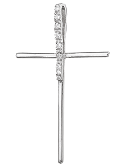 Срібний Хрест декоративний П2Ф/301
