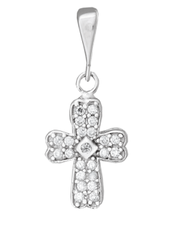 Срібний Хрест декоративний П2Ф/444