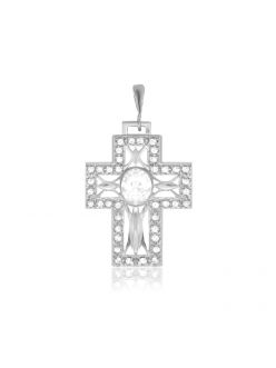 Срібний Хрест декоративний П2Ф/438