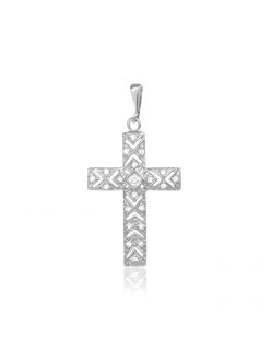 Срібний Хрест декоративний П2Ф/470