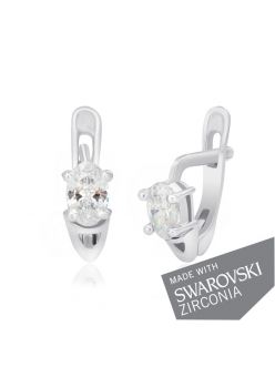 Серебряные Серьги SWAROVSKI ZIRCONIA С2С/092