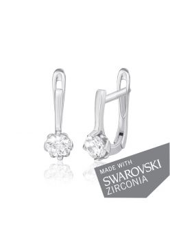 Срібні Сережки SWAROVSKI ZIRCONIA С2С/212