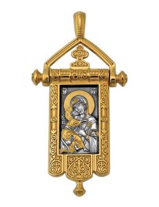 Образок Володимирська ікона Божої Матері. Розквітлий хрест