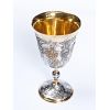 Silver Goblet "Flowers"