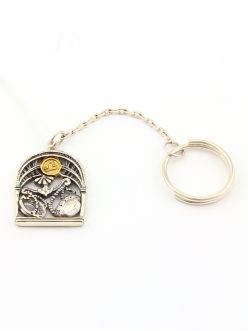Silver Key chain with Signs of the Zodiac "Libra"