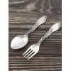 Baby silver flatware set "Roses"