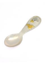 Silver Baby Spoon "Bees"