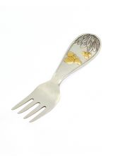 Silver Baby Fork "Bees"