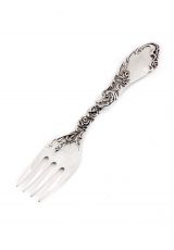 Silver Baby Fork "Roses"