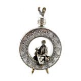 Silver flask Ukraine small