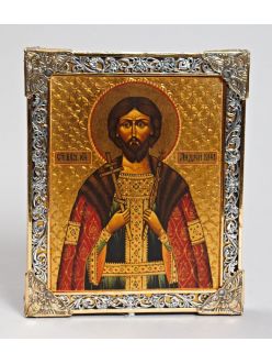 Серебреная Икона Святой Великий князь Андрей