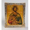 Серебреная Икона Святой мученик Виктор