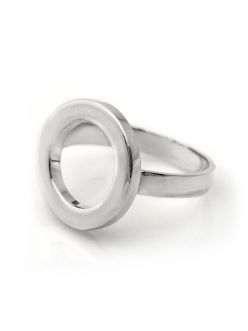 Серебряное кольцо Открытый круг