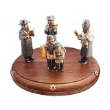 Silver statue figurine  "Bar and Bat Mitzvah"