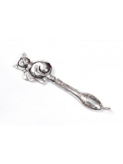 Silver rattle "Kitty"
