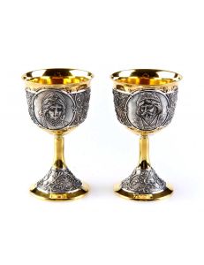 Silver Set of wine glasses 