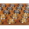 Silver Backgammon game "Rusichi against Tatar-Mongol " (small)