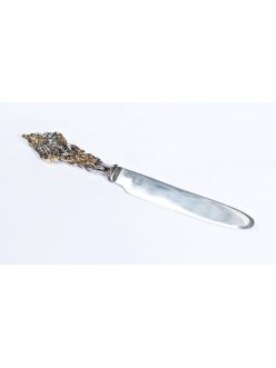 Silver dinner knife "English crown"