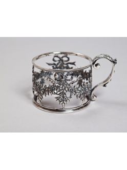 Silver Glass-holder "Bow"