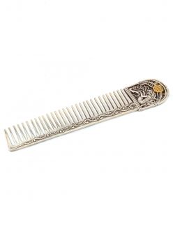 Silver Hair comb with Signs of the Zodiac "Virgo"