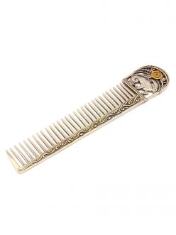 Silver Hair comb with Signs of the Zodiac "Capricorn"