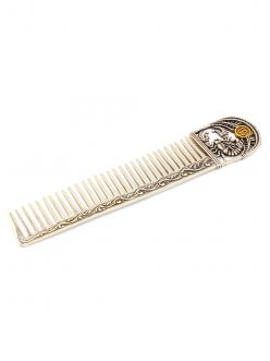 Silver Hair comb with Signs of the Zodiac "Scorpio"
