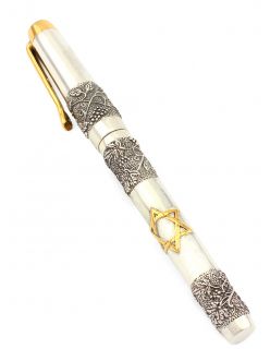 Silver Pen "Star of David"