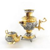 Silver Samovar with gilding