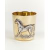 Silver glass with Signs of Chinese Zodiac "Horse"