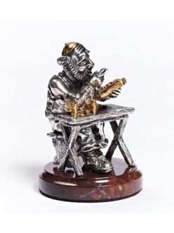 Silver Figurine "Jew usurer"