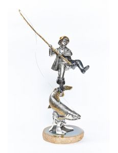 Statue figurine "Fisherman on a fish"
