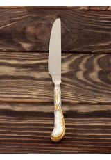 Silver dinner knife "Flower lace"