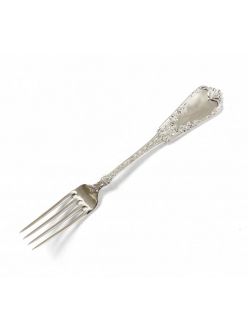 Silver dinner fork "1657"