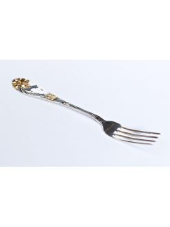 Silver dinner fork "Orchid"