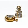 Silver Mirror and perfume bottle 